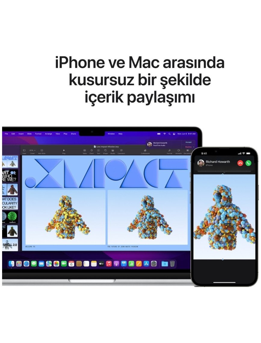 Apple MacBook Air M2 16GB 256GB SSD macOS 13" Taşınabilir Bilgisayar Gümüş MC7V4TU/A